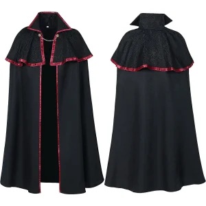 Poncho capes royales médiévales européennes pour homme et femme