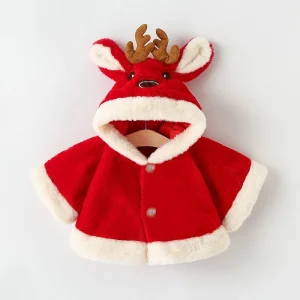 Cape manteau  de noël pour bébé