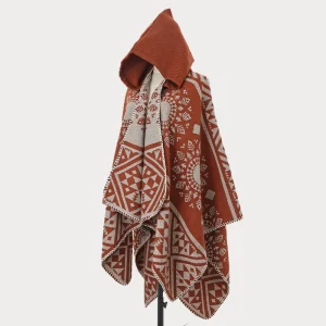Nouveau poncho cape à capuche pour homme