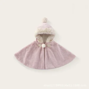 Cape manteau bébé fille
