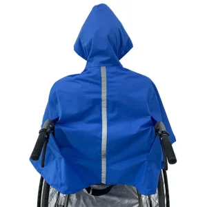 Poncho pluie fauteuil roulant imperméable avec capuche