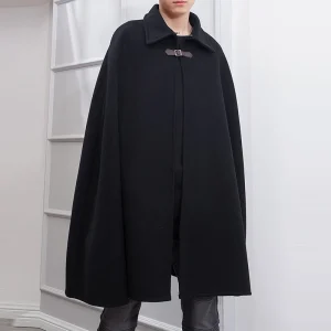 Cape manteau homme à revers
